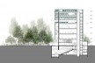 Museu da Diversidade Sexual, corte longitudinal. AUM Arquitetos, 2014<br />Imagem divulgação 