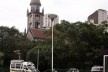Praça Roosvelt, viaturas da polícia<br />Foto Maria Cláudia Levy 