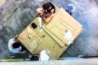 Oficina de Modelos, 14 de fevereiro, tarde, modelo do MuBE sendo montado<br />Foto Abilio Guerra 