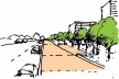 Croqui da Área de Crescimento Urbano<br />Imagem dos autores do projeto 