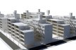 Perspectiva geral. Concurso Habitação para Todos. CDHU. Edifícios de 6/7 pavimentos - 2º Lugar.<br />Autores do projeto  [equipe premiada]