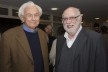 Eduardo de Almeida e Edson Elito, festa de lançamento do livro “Abrahão Sanovicz, arquiteto”, IAB/SP, 22 ago. 2017<br />Foto Fabia Mercadante 