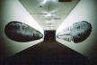 "Whale 1" and "Whale 2", técnica mista sobre papel, 23 metros X 2 metros, 1989. Obra a ser exposta em julho de 2003 no Museu de Arte de Utsunomiya