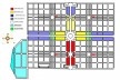 Representación de la planta urbana del Cementerio Cristóbal Colón de La Habana, con la ampliación hacia el este. [Cortesía del Dr. Arq. Sergio Ferro Cisneros, cedida la imagen a la autora.]