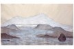Bel Falleiros, sobre pedra e água_Norte, 2013, tinta acrílica, grafite e giz pastel sobre algodão cru<br />Divulgação 