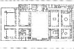 Planta, Ospedale Maggiore, Milano, Italia (de Filarette, 1456). Fonte: CISNEROS, M. Z.. "Manual de historia de los hospitales" in Revista de la Sociedade Venezoelana de Historia de la Medicina, Caracas, 2 (4), 1954, fig. 34