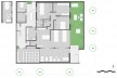 Wikilab Coworking, planta baixa com configuração de auditório de 30 pessoas, São Carlos, 2016. Arquiteto José Calijuri Hamra<br />Imagem divulgação 