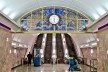 Estação de metrô Admiralteyskaya, a 102 m de profundidade, São Petersburgo, Rússia<br />Foto Gisele Rocha 