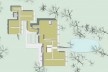 Casa Sarabhai, planta cobertura, Shadibag, Ahmedabad, India, 1952-55. Arquiteto Le Corbusier<br />Elaboração Edson Mahfuz 