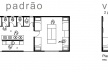 Alojamento: unidades padrão (16 pessoas) e vip (2 pessoas)<br />Imagem dos autores do projeto 
