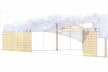 Residência Pio IX, elevação, São Paulo SP Brasil, 1999. Arquitetos Marcelo e Marta Aflalo<br />Elaboração Marcelo Aflalo 