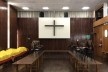 Igreja São Bonifácio, 1964-66, arquiteto Hans Broos. Sala paroquial<br />Foto Marcos José Carrilho 
