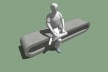Modelo 3D - Banco bola<br />Imagem dos autores do projeto 