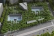 The 9/11 Memorial Museum, New York. Rendering of aerial view of memorial quadrant<br />Davis Brody Bond Architects and Planners 