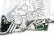 Plano diretor do conjunto e suas relações espaciais com o Campus<br />Imagem dos autores do projeto 