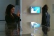 Helena Guerra na sala monográfica de Paulo Mendes da Rocha, Centre Pompidou (Beaubourg), Paris<br />Foto Valentina Moimas 