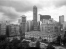 Edifícios Esther (Álvaro Vital Brasil, 1938), Itália (Franz Heep, 1965), Copan (Oscar Niemeyer, 1951) e Hilton, Praça da República, São Paulo, 1975 [SAN/DIM/DPH/SMC/PMSP]