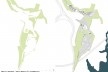 Diagrama de projeto. Áreas verdes e recuperação ambiental. Projeto de Urbanização Integrada<br />Fonte Boldarini Arquitetos Associados 