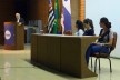 Fernando Vázquéz coordenando a mesa com as presenças de Silvia Raquel Chiarelli, Fernanda Critelli e Audrey Migliani, Encontro Núcleo Docomomo-SP 2015<br />Foto André Marques 