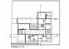 Planta da Residência Stephan Neuding, arquiteto Gian Carlo Gasperini, 1959. Planta organizada em pavilhões<br />Desenho Maurício Azenha Dias 