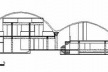 Corte da Residência Melanie Farkas, arquiteto Rodrigo Lefèvre, 1971. No corte observam-se as possibilidades de arranjo espacial proporcionado pela abóbada<br />Desenho Maurício Azenha Dias 