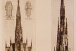 Progetto di Cattedrale. Finale y particolare. Lámina XVII. Las imágenes fueron publicadas junto a una nota bajo el título “Arquitectura religiosa. Proyecto de catedral” en Revista de Arquitectura, n. 9. Órgano del Centro de Estudiantes de Arquitectura, 19<br />Mario Palanti 
