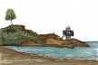 Projeto de uma torre como marco de observação na Praia da Joaquina<br />Elaboração Tiago Mitsuo Nagasaki / Sara Vicentini, 2019 
