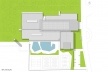 Concurso de Propostas Arquitetônicas para o futuro SESC Guarulhos, 1º lugar, implantação. Arquitetos Renato Dal Pian e Lilian Dal Pian<br />Desenho do escritório 