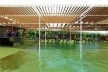 Espelho d'água avança sob a pérgola definindo microclima nos espaços de permanência
  	  	 <br />Imagem dos autores do projeto 