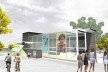 Vista externa – Espaço Energia e Vida Sustentável
  	  	 <br />Imagem dos autores do projeto 