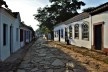 Lajes de pedra (lajeado) assentadas em rua de Tiradentes MG, 2014<br />Foto Elio Moroni Filho 