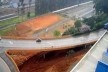 Vista do terreno e da alça de acesso ao viaduto<br />Imagem dos autores do projeto 