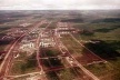 Implantação e traçado viário da Asa Sul sobre o cerrado, demarcando as superquadras