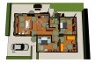 Possíveis modificações caseiras para a vida familiar, como a expansão doméstica, mudança da sala de estar para o novo quarto<br />Elaboração Gabriela Maciel  [Acervo disciplina “Casas e seus lotes” (UFMG)]