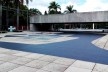 Paisagismo do MuBE, de autoria de Burle Marx, Haruyoshi Ono e equipe. Simulação dos mosaicos de piso nas áreas externas, que foram descartados na elaboração do projeto final<br />Foto Guilherme Mazza Dourado 