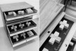 Detalhes da Materioteca finalizada<br />Foto Isabella Simões  [Acervo Fabricação, tectônica e projeto: catálogo de encaixes em madeira]