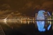 Centro de convenções de Dublin (à direita), arquiteto Kevin Roche<br />Foto divulgação  [webite oficial do Centro de Concenções de Dublin]