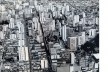Área central de Curitiba na década de 1960. A verticalização acentuada localiza-se ao longo da rua XV de Novembro e nas suas adjacências, que convivem com casario histórico<br />Foto divulgação  [Biblioteca Pública do Paraná]