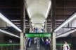 Estação Ana Rosa de metrô, linha 1, São Paulo. Marcello Fragelli (coordenador) e equipe de arquitetos<br />Foto Nelson Kon 