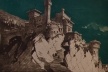 Progetto di castello medioevale, Lámina LX. Biblioteca de la familia (Bares-Marletto) / PALANTI, Mario. Op. Cit. <br />Mario Palanti 