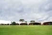 Escola Superior de Administração Fazendária – ESAF, vista fachada de acesso com blocos do setor de alojamentos, Brasília DF<br />Foto Daniel Corsi 