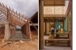 Escuela inicial y primaria Unión Alto Sanibeni, Comunidad Nativa Unión Alto Sanibeni, Pangoa, Junin, Perú, 2019. Arquitectos Marta Maccaglia, Raúl Arancibia, Giulia Perri y Susanna Olivieri / Asociación Semillas para el Desarrollo Sostenible<br />Equipo Semillas 