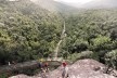 Parque Nacional de Itatiaia, maquete eletrônica do Mirante do Último Adeus (parte baixa / estrutura metálica), Rio de Janeiro Brasil / Minas Gerais Brasil, 2017. Arquitetos Pedro Paes Lira, Manoela Machado, Camila Sanches, Giulia Corsi / Natureza Urbana<br />Imagem divulgação  [Acervo Natureza Urbana]