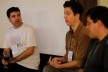 Curador André Costa, diretor Marcelo Grabowisky e crítico Reinaldo Cardenuto em bate-papo com o público, Move Cine Arte – Festival Internacional de Monte Verde <br />Foto Thalles Garbin 