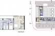 À esquerda, planta do apartamento; à direita, planta tipo do andar<br />Imagem dos autores do projeto 