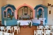 Capela de Nossa Senhora do Rosário, retábulo da capela-mor e retábulos laterais, Arraial da Barra, Goiás Velho GO, 2014<br />Foto Elio Moroni Filho 