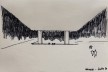Museu de Arte de São Paulo – Masp. Arquiteta Lina Bo Bardi<br />Desenho de Antonio Fabiano, junho 2010 