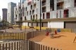 Conjunto Habitacional Fira de Barcelona – L’Hospitalet de Llobregat, fachada sul, Barcelona 2009. ONL Arquitectura<br />Foto Gianluca Giaccone 