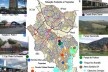 Mapa da Situação Existente e Propostas para Santo André<br />Adaptação e imagens da autora  [Mapa da Prefeitura Municipal de Santo André - Revisão do Plano Diretor]