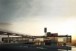 Concurso Internacional para Projeto Arquitetônico do Museu Exploratório de Ciências da Unicamp, vista posterior, menção honrosa. Arquitetos Alessandro Muzi, Hernani Paiva e Luiz Kuller, 2009<br />Imagem equipe 